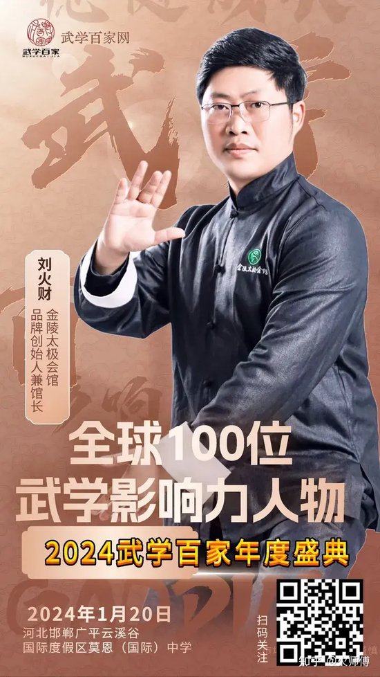 (火师傅被评为全球100位武学影响力人物)