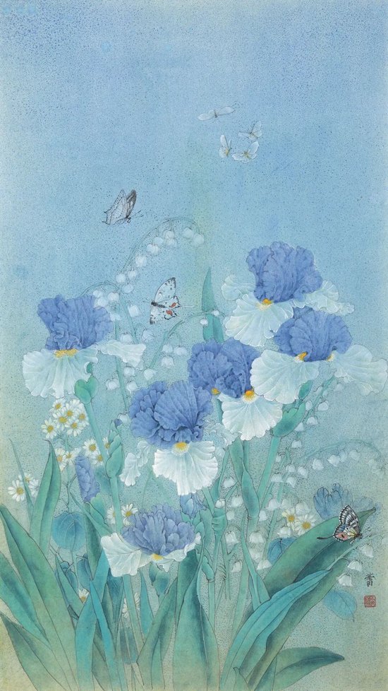 《夏韵》 94cm×50cm&nbsp;樊蕾 &nbsp;江苏省中国画学会常务理事理事