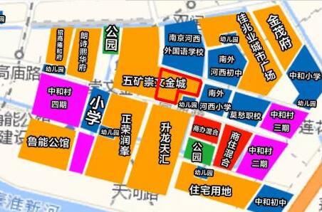 南京河西南聚集了众多住宅小区。