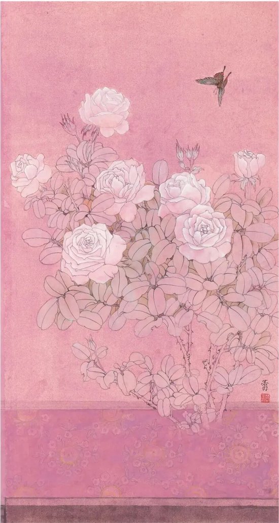 樊蕾 《扶香》 94cm×50cm 纸本 2025年