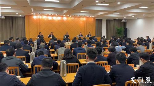 10月26日下午,江苏省委组织部召开干部大会,部署转隶工作。 范俊彦/摄
