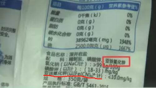 “谣盐”再起:食盐里含的亚铁氰化钾是什么?
