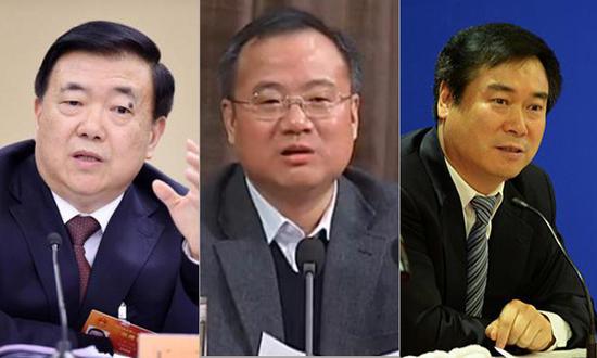 王三运、周春雨、蔡希有(左起)