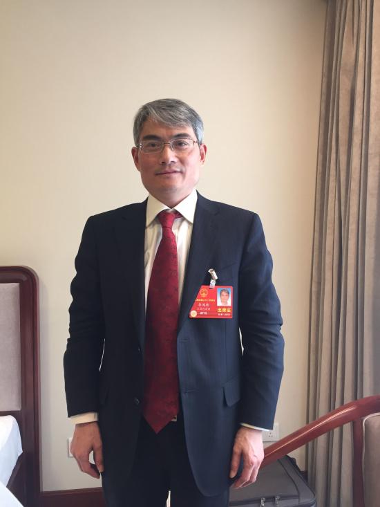 全国人大代表李鸿彬。南京报业传媒集团全媒体记者 许琴摄