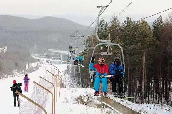 上京国际滑雪场资料图。来源“阿城文旅”公众号