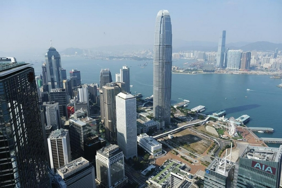 11月24日拍摄的香港景色。新华社记者王申摄