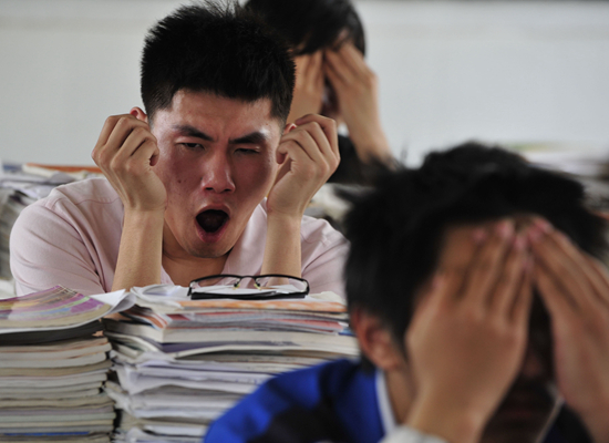 高三学生。视觉中国供图