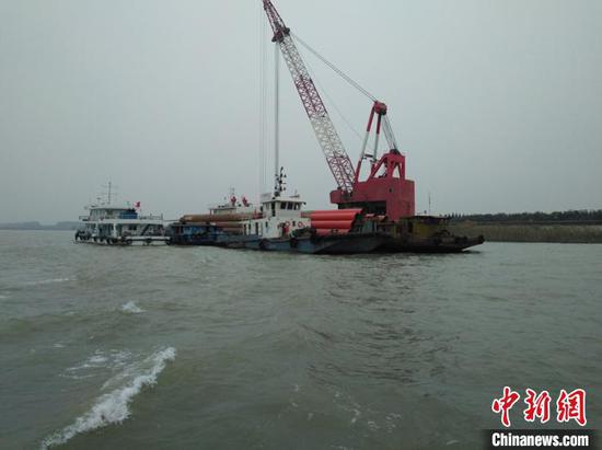 常泰过江大桥现场施工全面开启