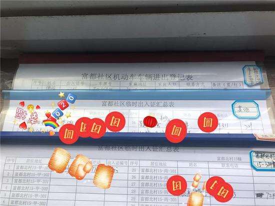 完善车辆通行证及人员出入证台帐