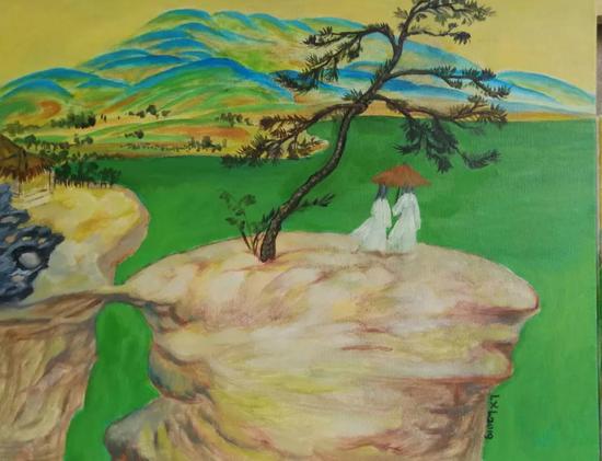 绿水青山图 ( 40x30cm)