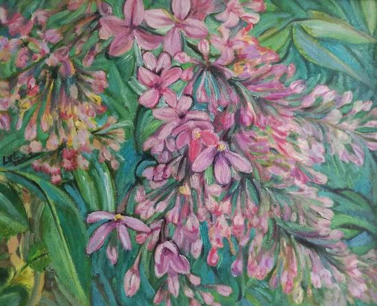 丁香花开(50x40cm)