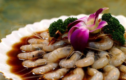 滨海美食中的一绝--生炝条虾