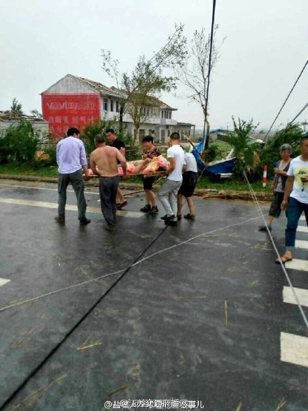 江苏阜宁突遭龙卷风冰雹袭击(组图)