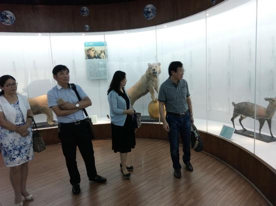 专家老师参观标本馆