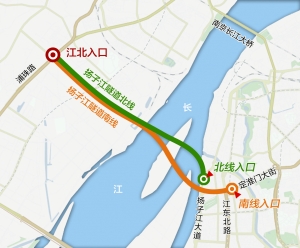 南京扬子江隧道夜间可通行 南北线单双号交替开通