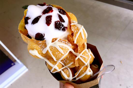 鸡蛋仔有了新吃法!南京这家店让你感受冰火两