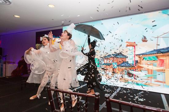 展示南京历史文化的多媒体演出 摄影:陈向俞