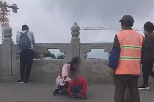 男童景区随地大便遇环卫工劝阻 家长回呛：“控制不住”