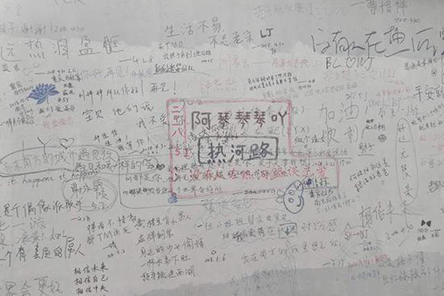 南京涂鸦墙因歌手李志走红 城管：影响市容已清理