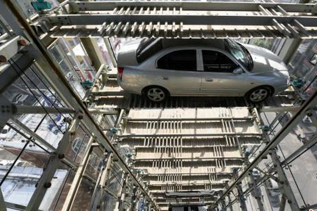 太原现50米高立体车库 占地56平米可停车50辆