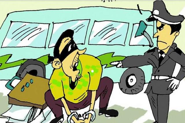 看到车篓有苹果7P伸出贼手 没过三小时就被警察抓获