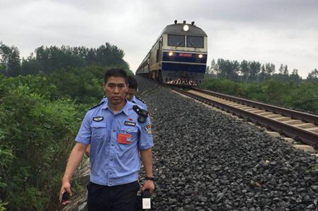 暴雨后大树倒在铁轨上 民警脱衣挥舞拦下疾驰火车