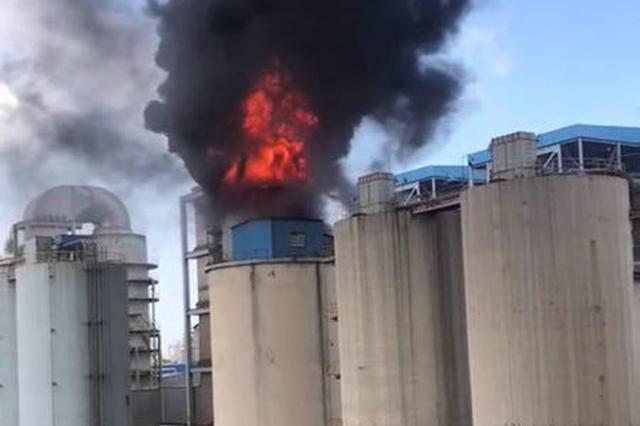 疑因违规操作 泰兴一化工厂脱硫塔突发大火