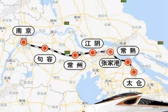 苏南沿江高铁要来了！全长278公里与沪通铁路连接