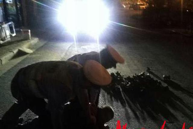 男子窃得50多个扣件藏腰间 查酒驾心虚弃车逃跑被抓