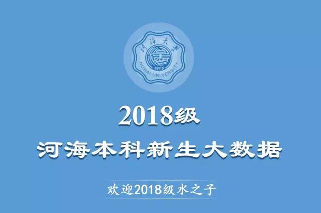 河海大学2018级本科新生大数据揭秘！