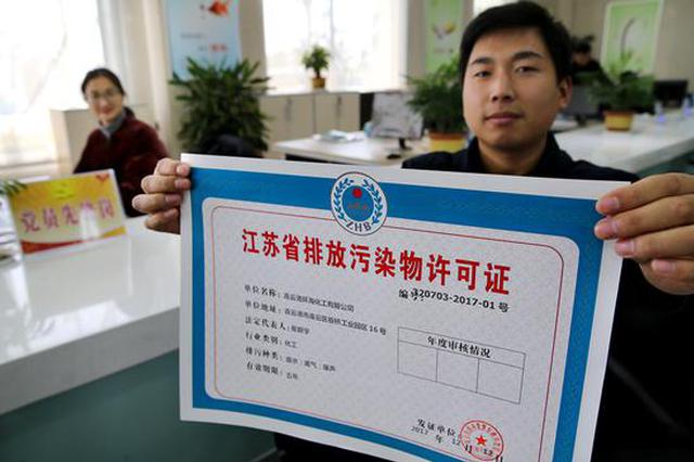 江苏开展2018年排污许可证申领工作