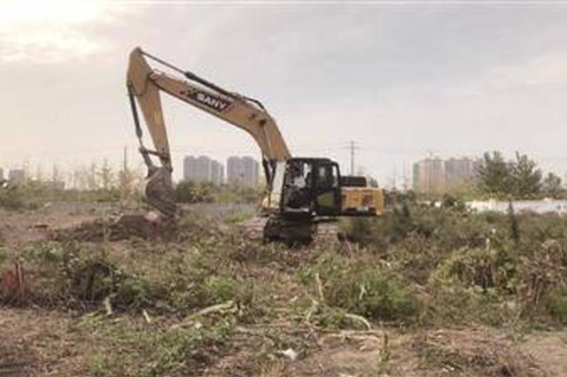 阿里巴巴江苏总部工地附近“都市菜园”被清理