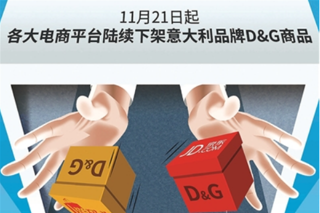 辱华引起轩然大波 D&amp;G中国在线销售渠道全被切断