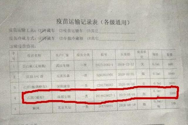 扬州宝应也使用过期疫苗？卫生部门：写错了年份