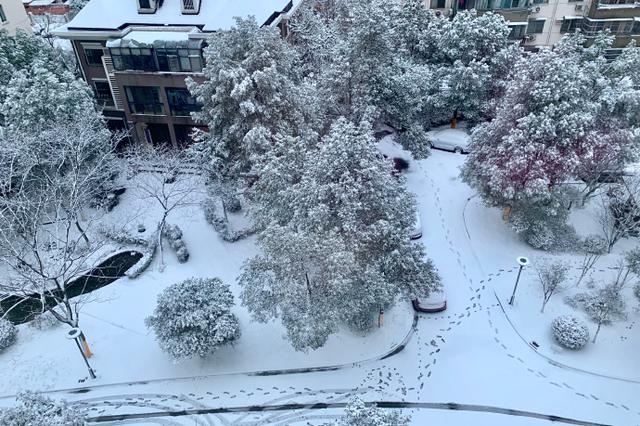 金猪年首场雪生猛又“炸裂” 南京积雪达到12厘米