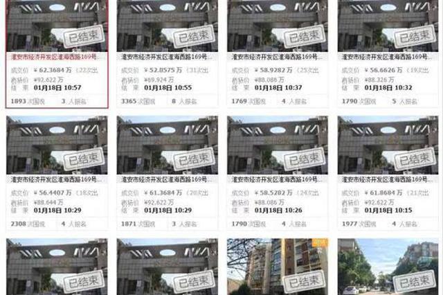 高淳法院查封一公司37套房产 已拍卖获得2千余万