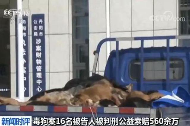 江苏特大毒狗案宣判 16人领刑被判公益索赔560余万