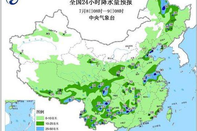 今明江苏多分散性阵雨 气温平稳闷热或成主旋律