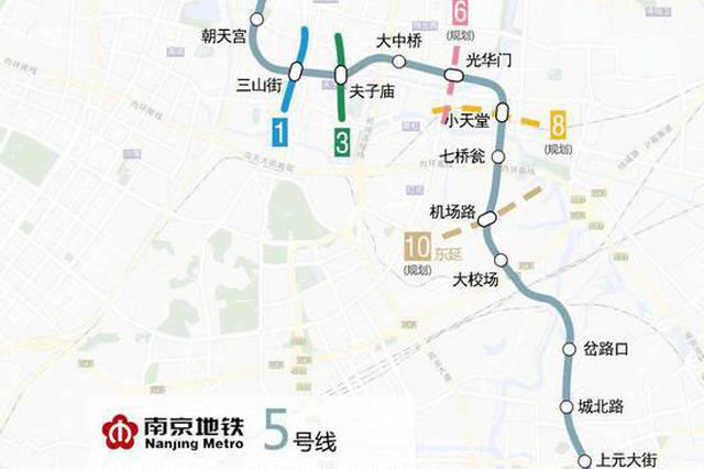 南京地铁5号线最新进展来了 7座车站已完成围护结构