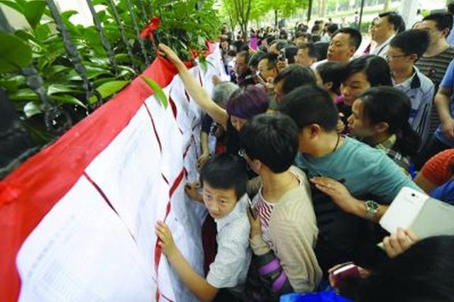 6月22日南京热门中小学将摇号 南外命中率约96.5%