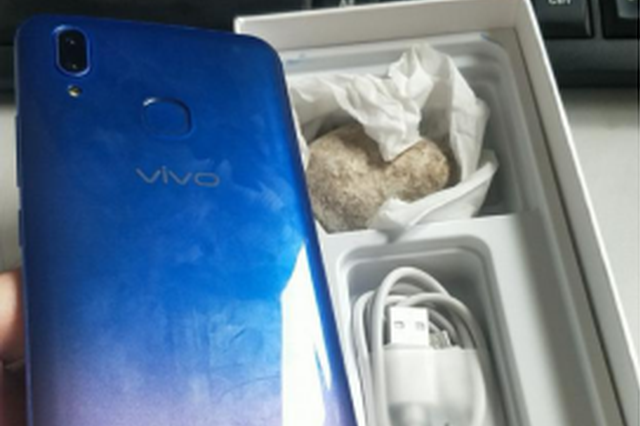 宿迁男子花千元在淘宝买手机 顺丰送来模型和一块石头