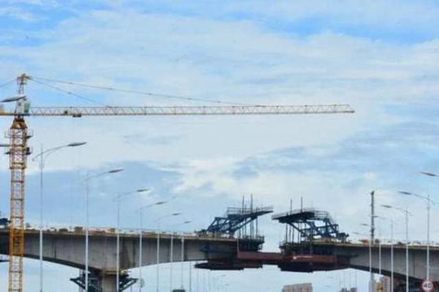 盐通铁路有重大进展 跨中山东路连续梁施工