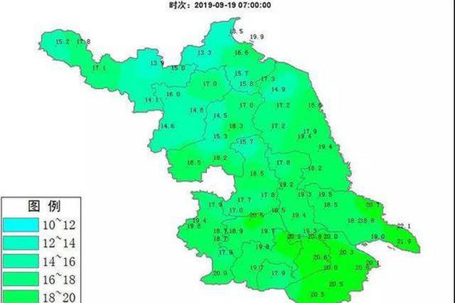 台风本周末将影响江苏 21日起江苏部分地区有雨