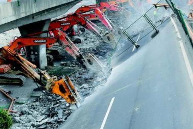 交通运输部公布初步调查结果 严重超载导致无锡桥梁侧翻