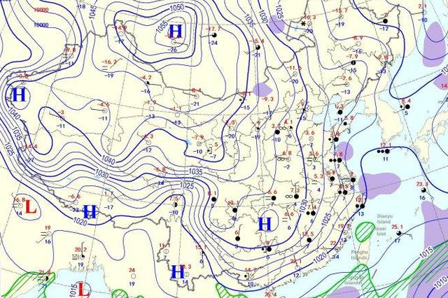 寒潮蓝色预警：江苏大部分地区有冰冻 最低-2℃