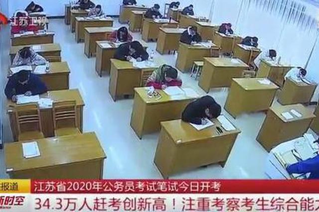 江苏省2020年公务员考试笔试开考