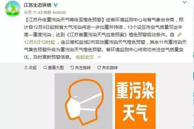 未来3天江苏晴暖升温最高17℃！然而讨厌的它又来了