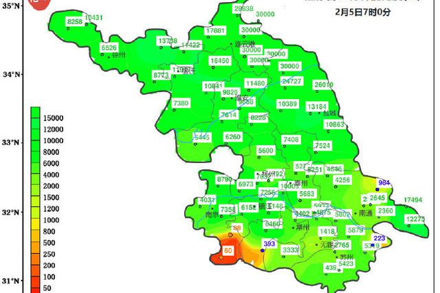 冷空气来袭最低-2℃ 6-7日江苏还有一波雨雪过程