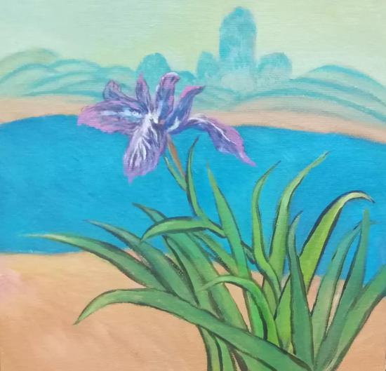 鸢尾花(15x20cm)