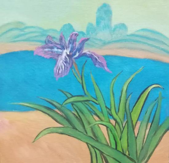 鸢尾花(15x20cm)